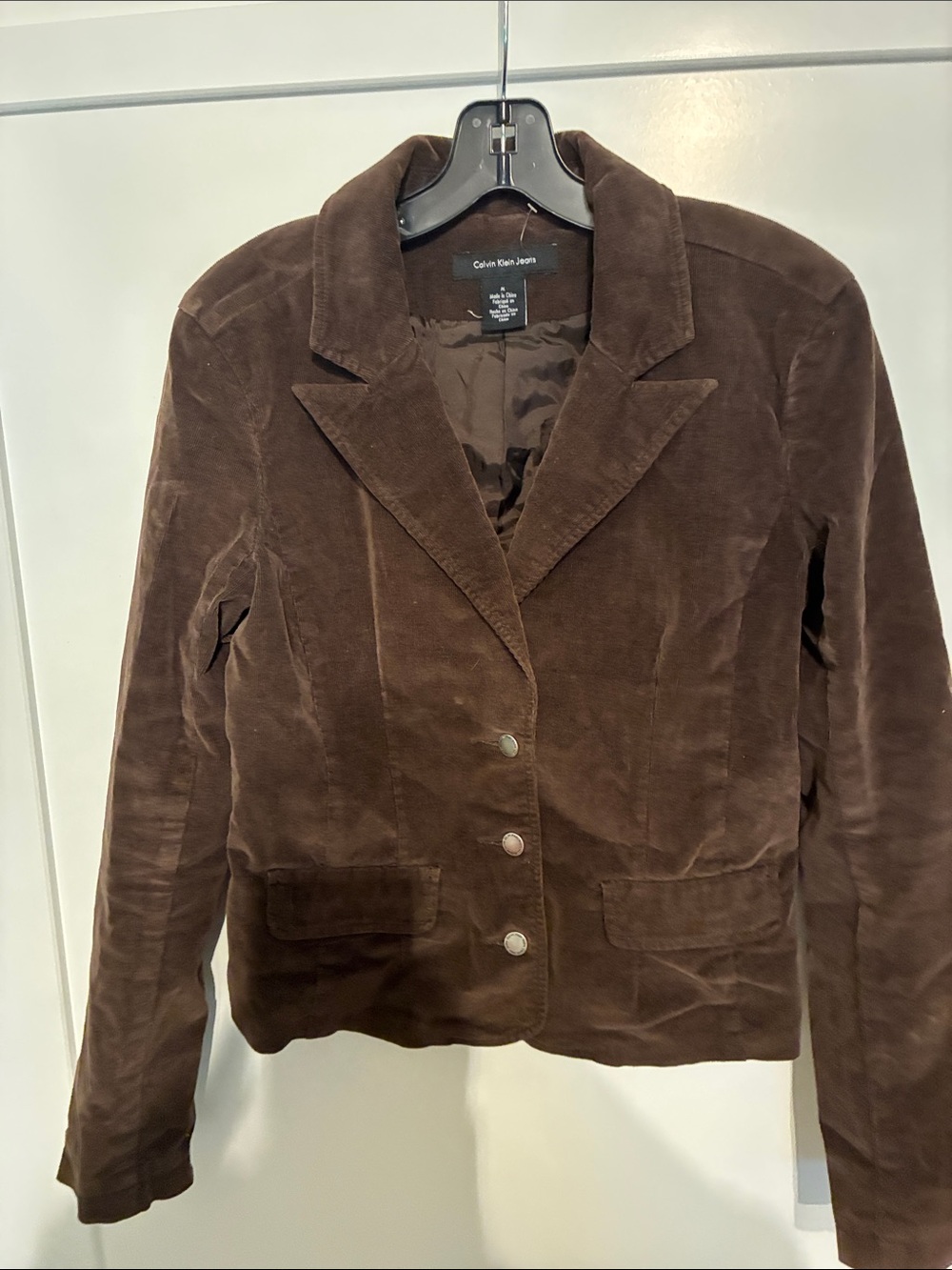 Calvin Klein Jeans Brown Corduroy Blazer Jacket